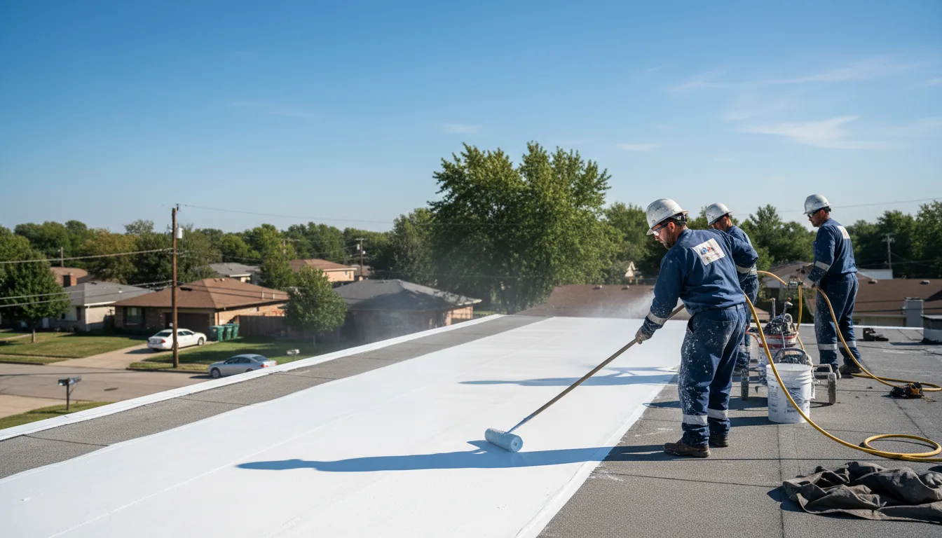 Commercial roof coating in Altheimer, AR near me